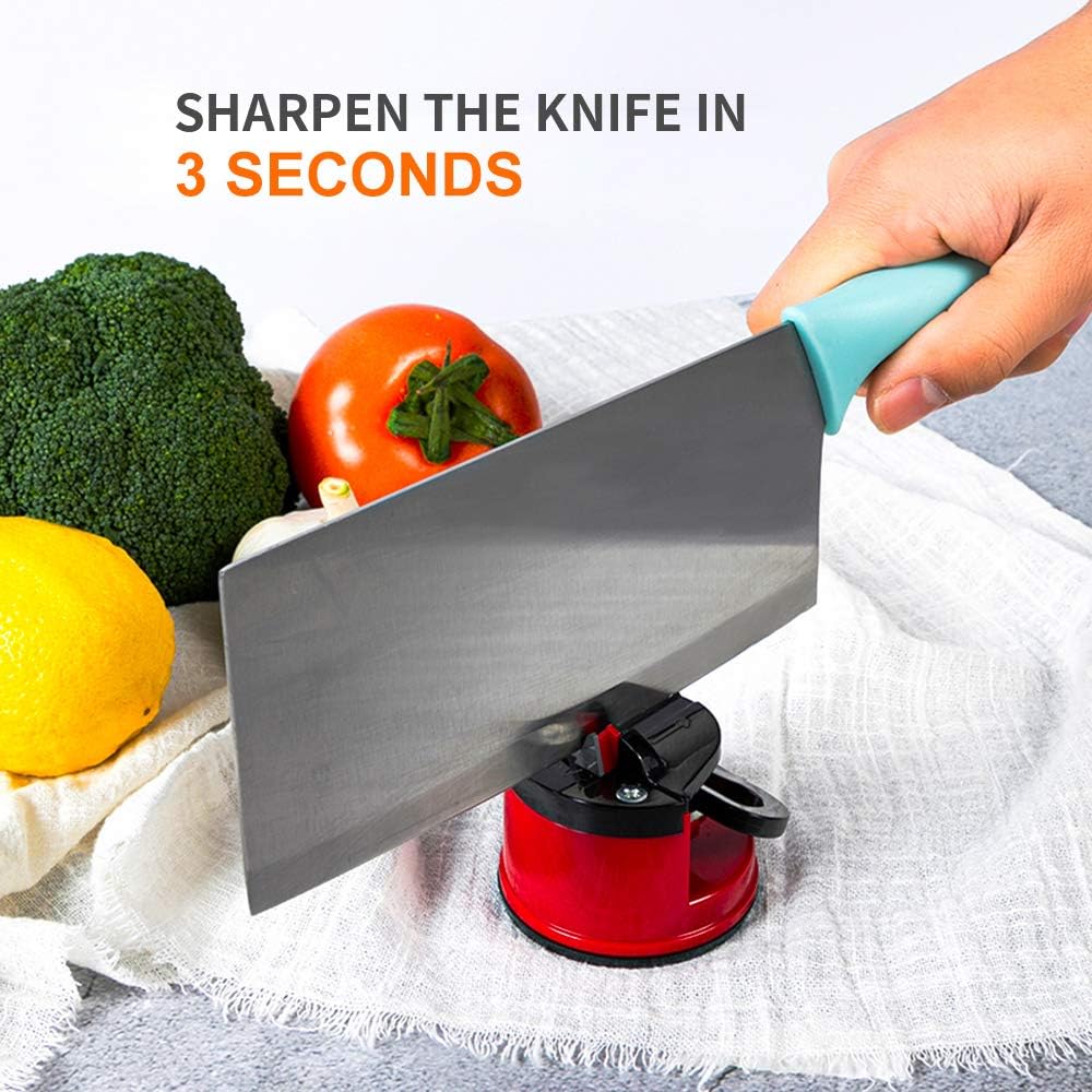 Professional Knife Sharpener β Manual with Suction Cup Base