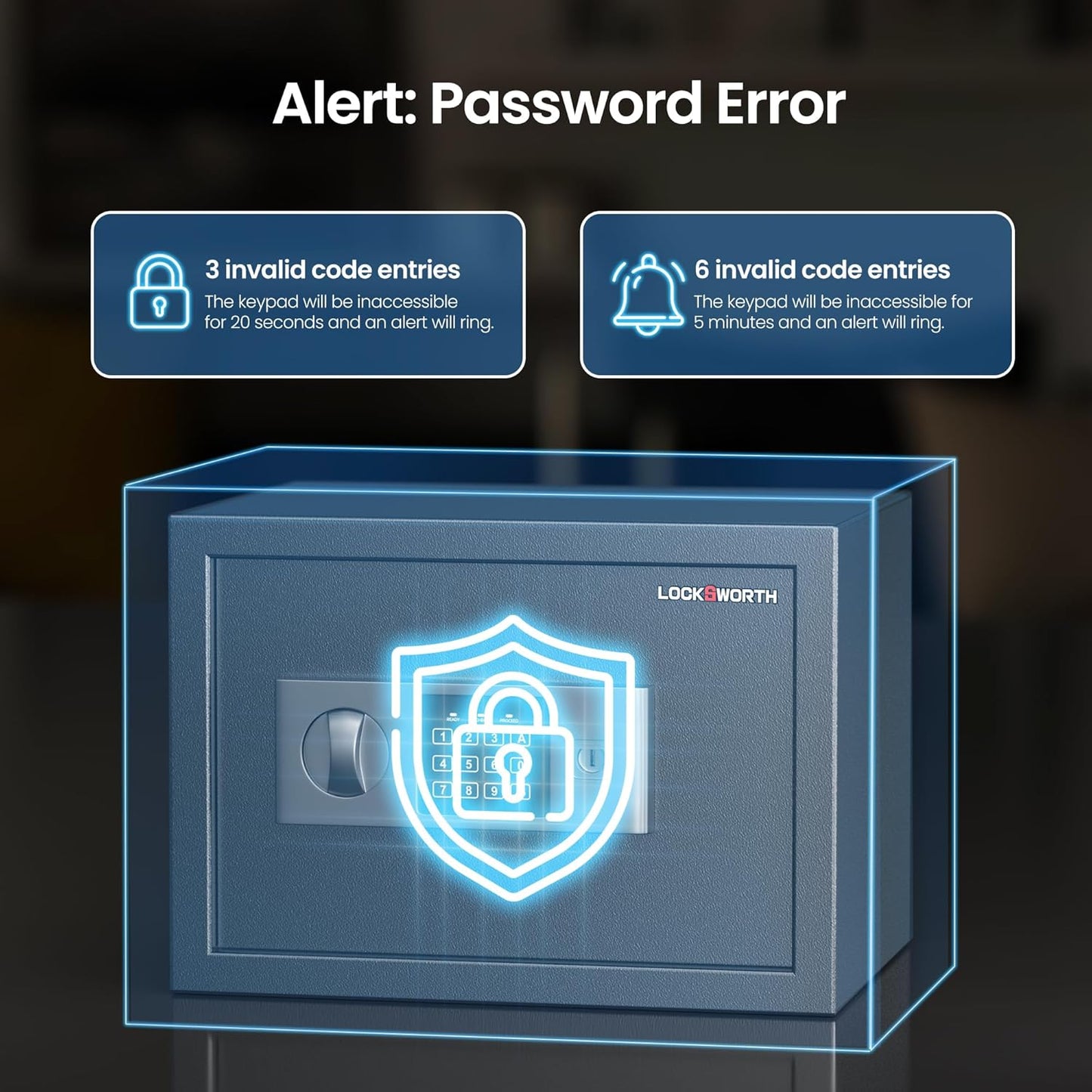 Home & Office Security Safe – 0.6 Cu Ft Digital Lock