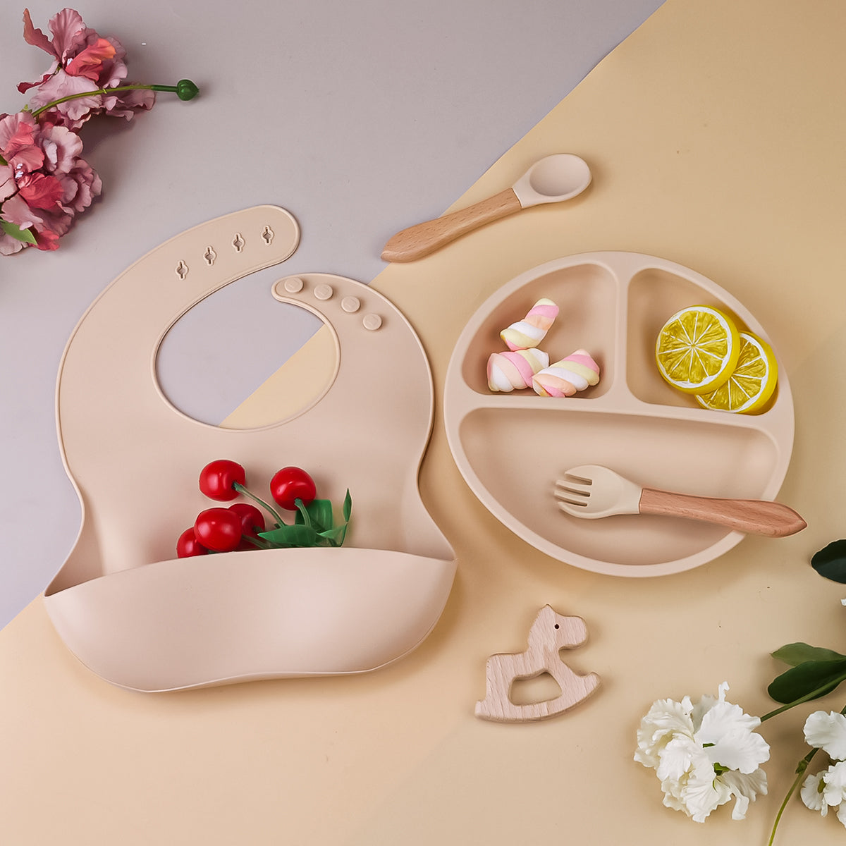 Premium Silicone Plates – Set of 4 | Baby-Safe, BPA-Free & Unbreakable