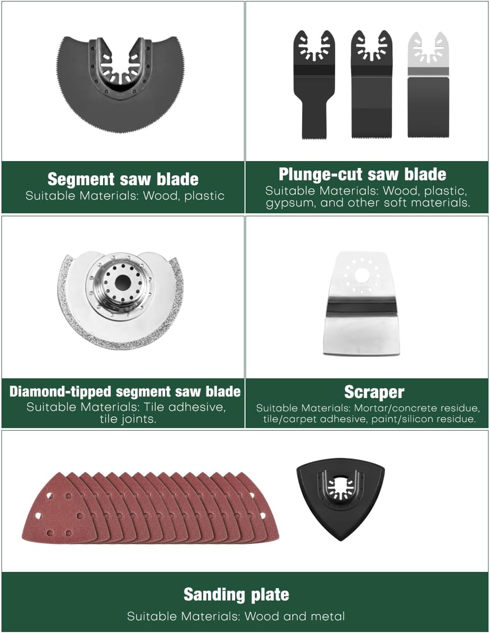 KIMO 20V Cordless Oscillating Multi-Tool Kit – 26 Accessories