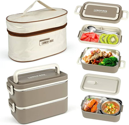 Lunch Box Set with Insulated Carry Bag - Zaynah Mart