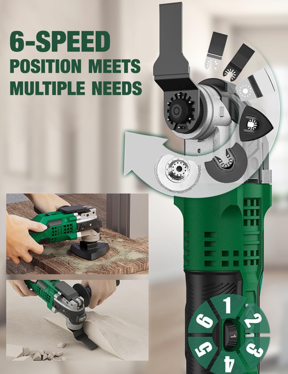 KIMO 20V Cordless Oscillating Multi-Tool Kit – 26 Accessories