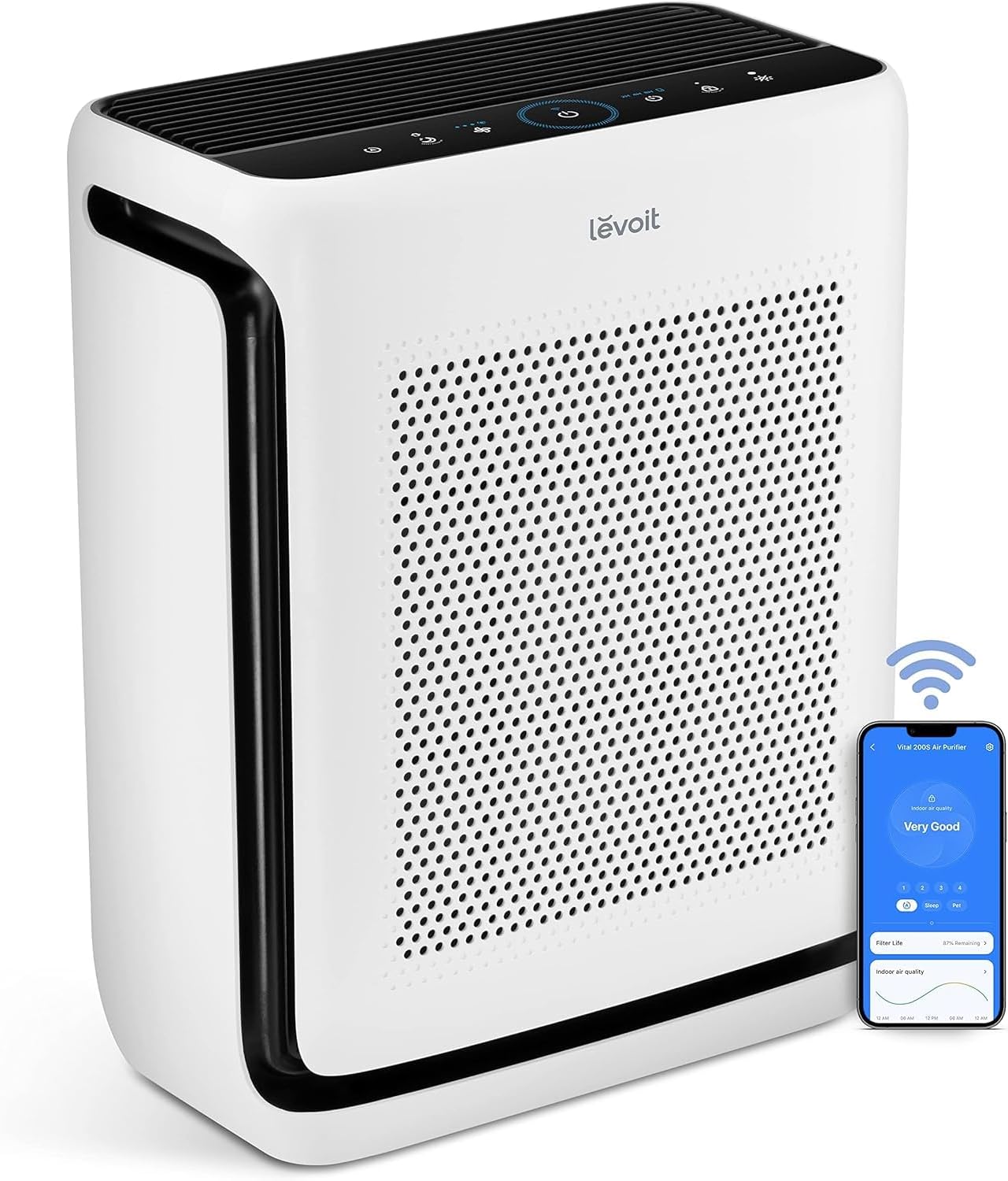 LEVOIT Vital 200S-P Smart Air Purifier – HEPA Filter for Large Rooms