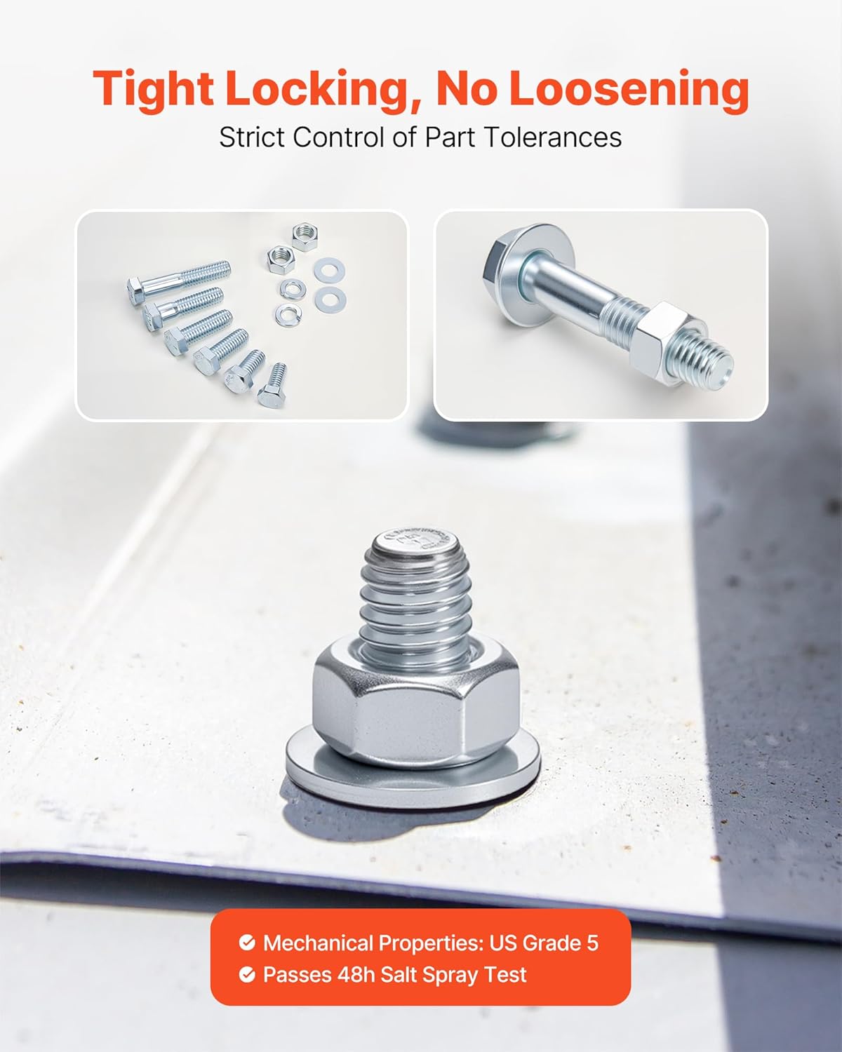 VEVOR 566-Piece Bolts, Nuts & Washers Assortment Kit