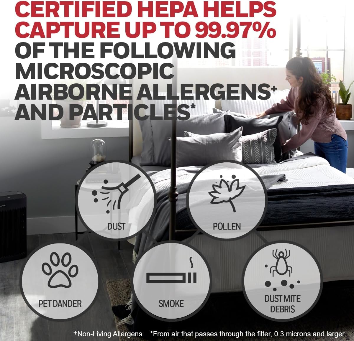 Honeywell HEPA Air Purifier – Large Room Air Cleaner