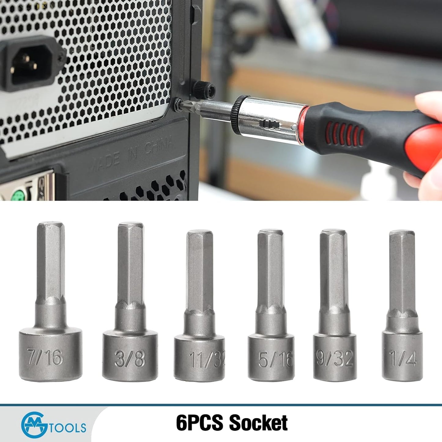 118PCS Magnetic Screwdriver & Precision Tool Set with Rack