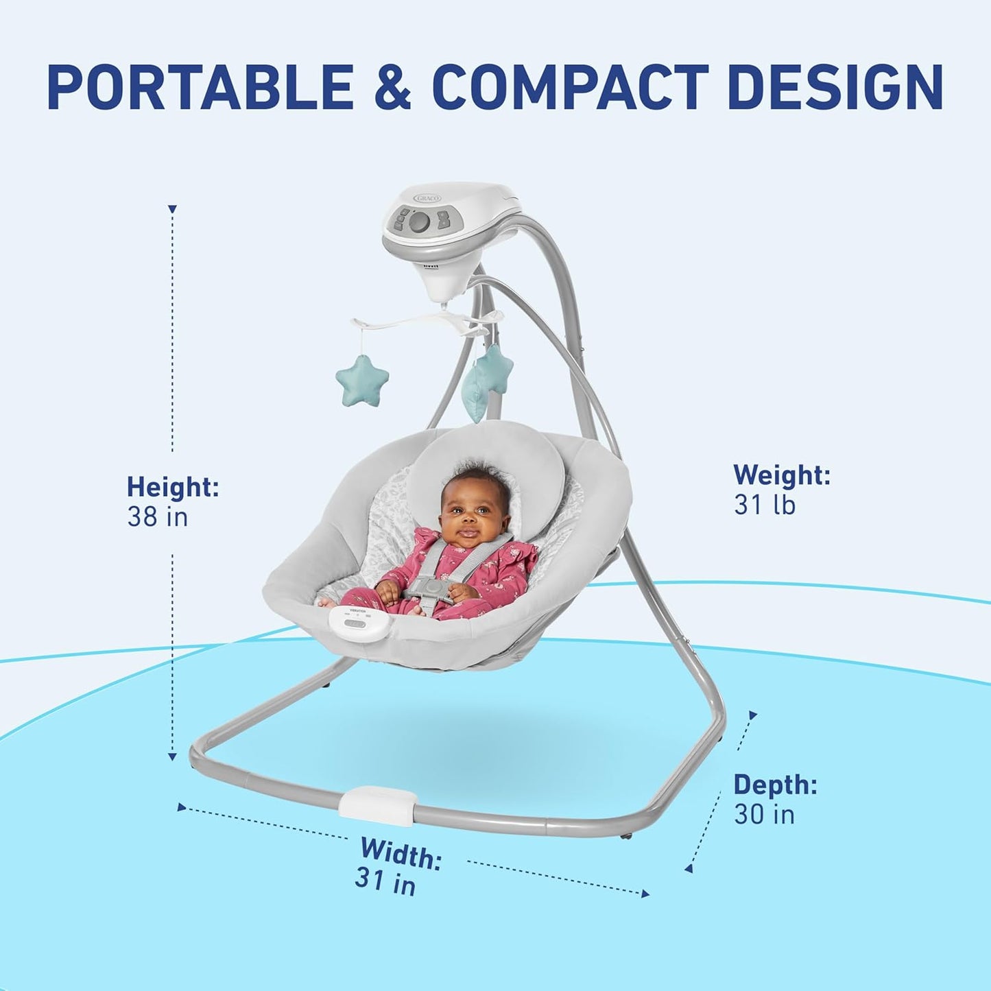 Graco Simple Sway Swing – Comfort & Soothing Motion for Babies