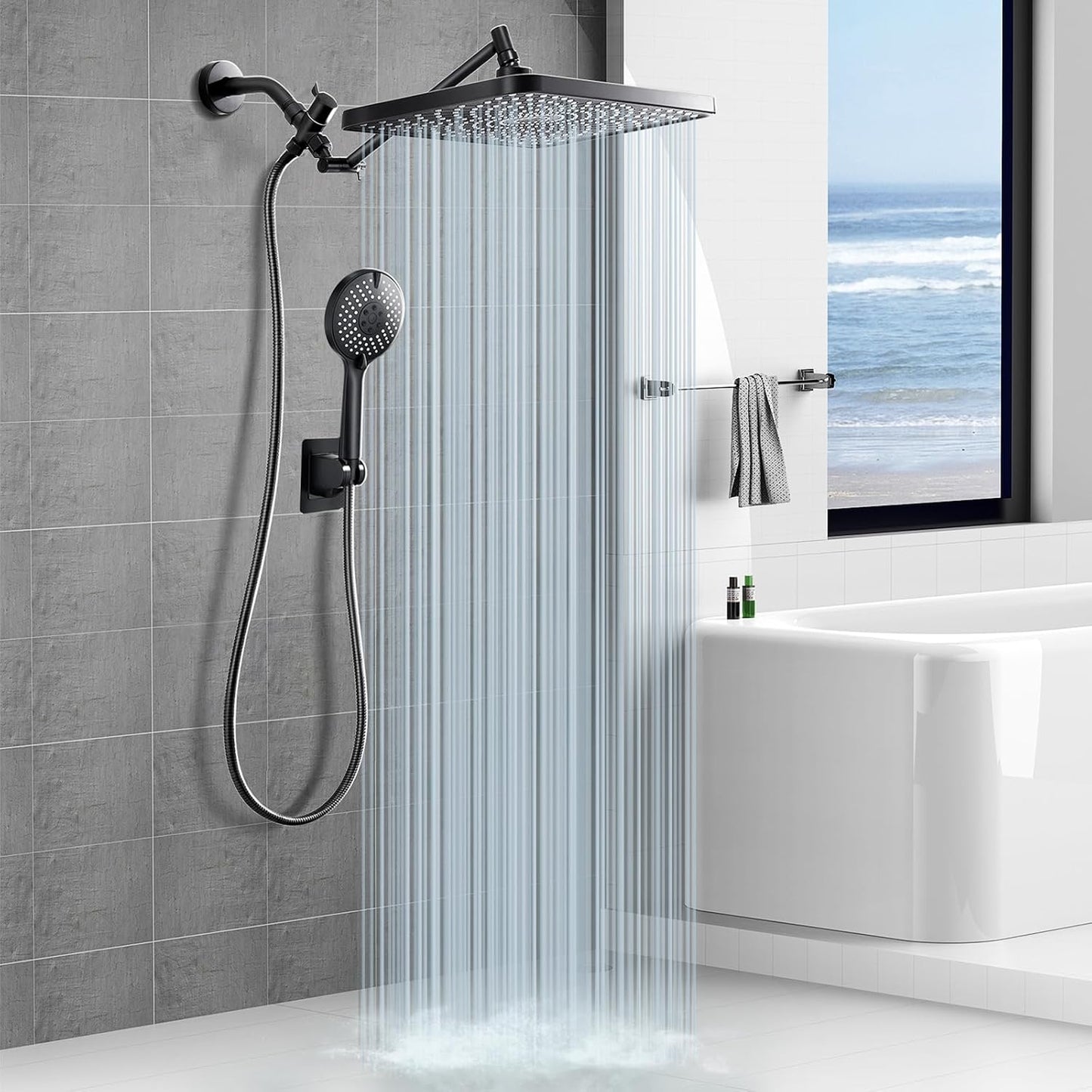 12.2" High-Pressure Rain Shower with Handheld