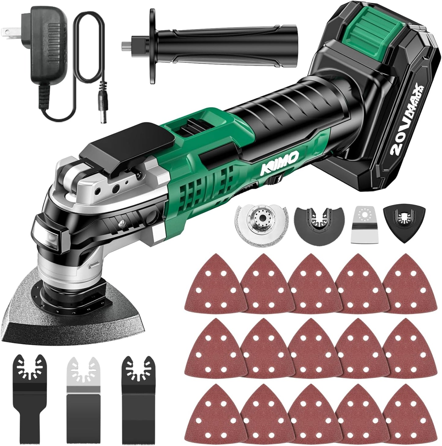 KIMO 20V Cordless Oscillating Multi-Tool Kit – 26 Accessories