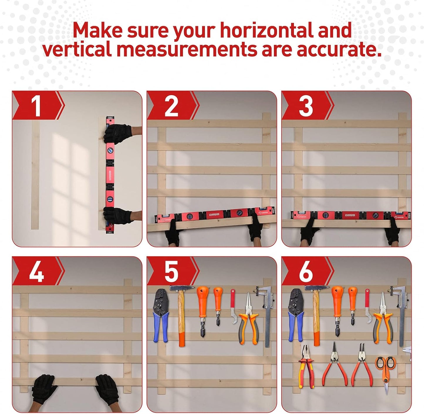 Saker 28" Foldable Level – Multi-Angle Measuring Tool