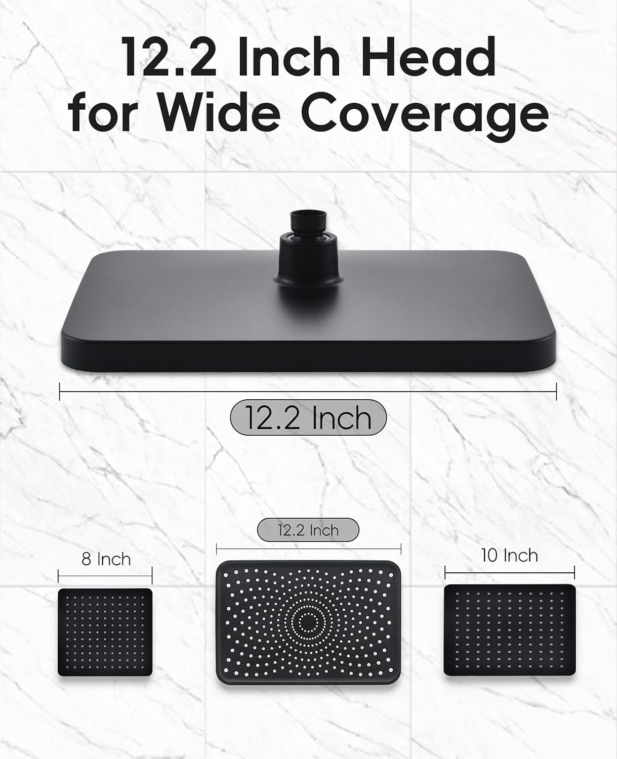 12.2" High-Pressure Rain Shower with Handheld