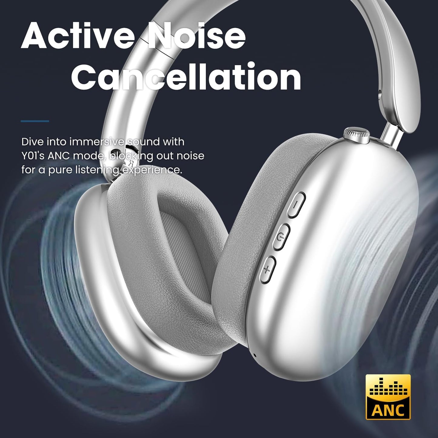 EchoWave™ P9 Wireless Headphones – Deep Bass, Noise Cancellation & 40H Playtime