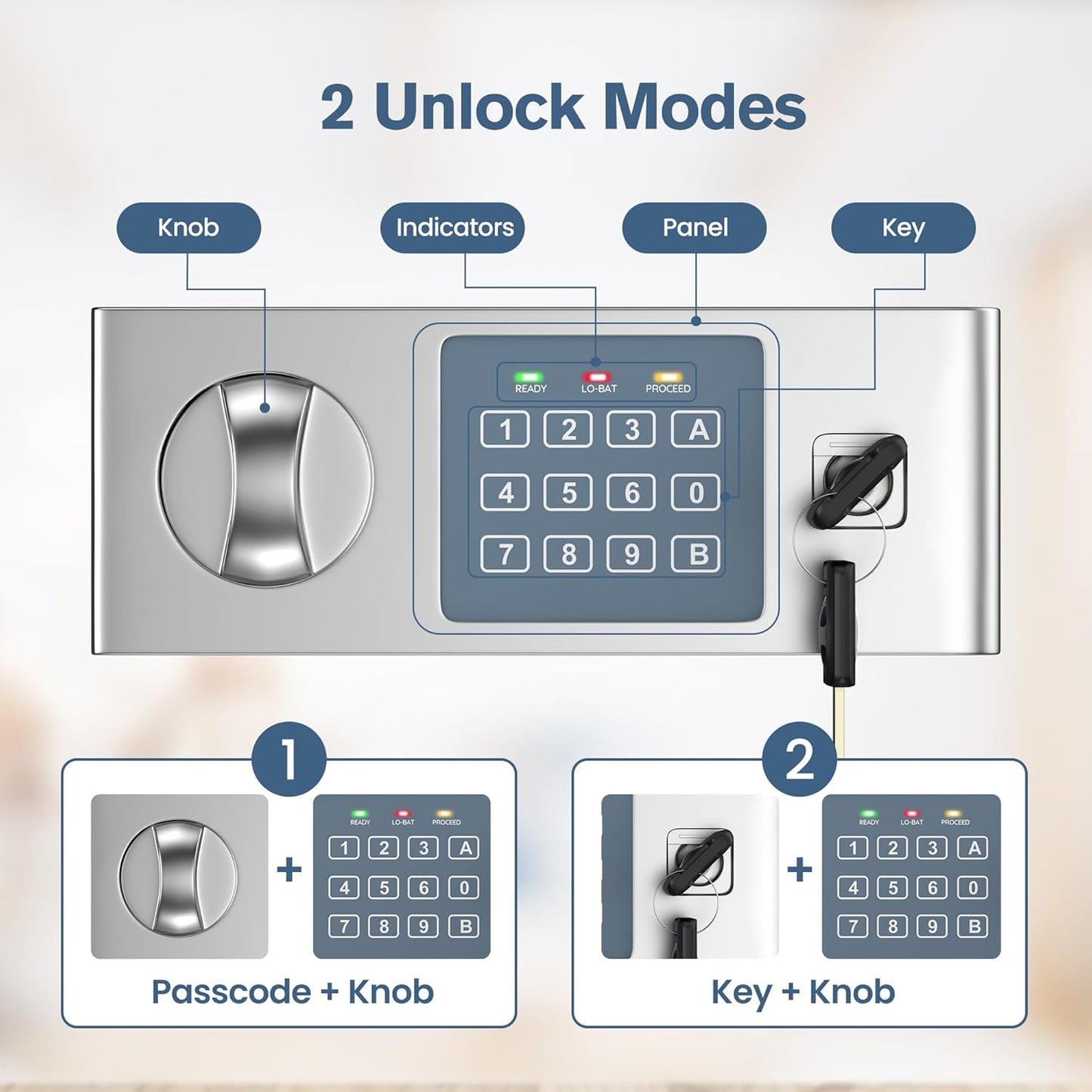 Home & Office Security Safe – 0.6 Cu Ft Digital Lock