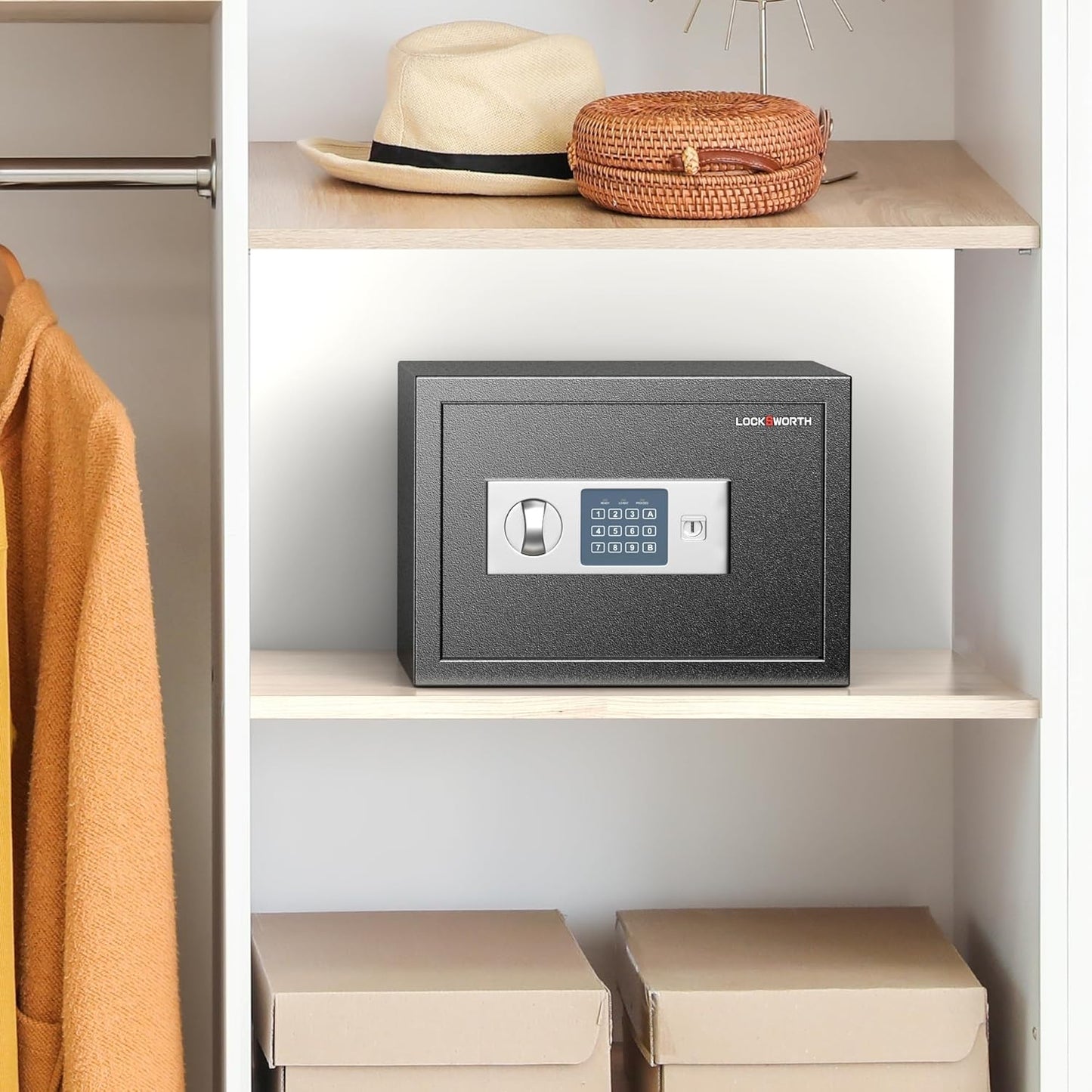 Home & Office Security Safe – 0.6 Cu Ft Digital Lock