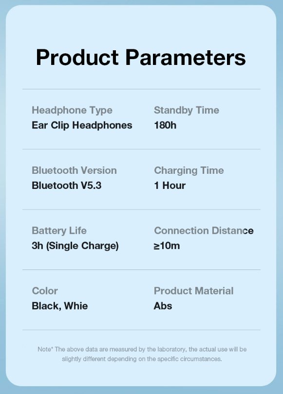 Bone Conduction Headphones – Open-Ear Wireless Headset with Bluetooth 5.3 & Noise Reduction