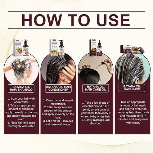 EELHOE - Batana Oil Hair Care Set (Original) - Zaynah Mart