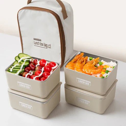 Lunch Box Set with Insulated Carry Bag - Zaynah Mart