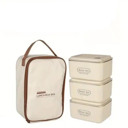 Lunch Box Set with Insulated Carry Bag - Zaynah Mart