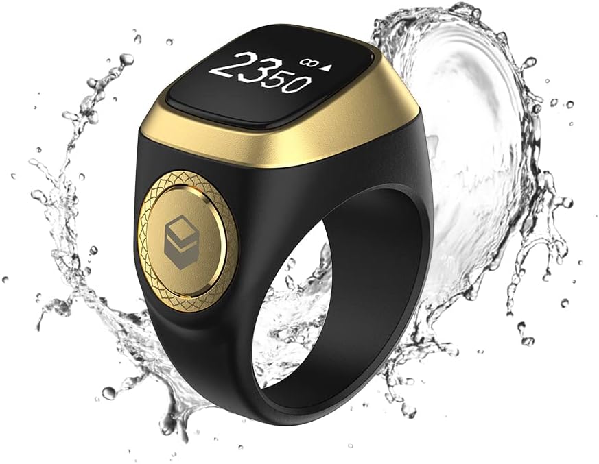Smart Tasbih Zikr Ring – Digital Prayer Counter with Reminder